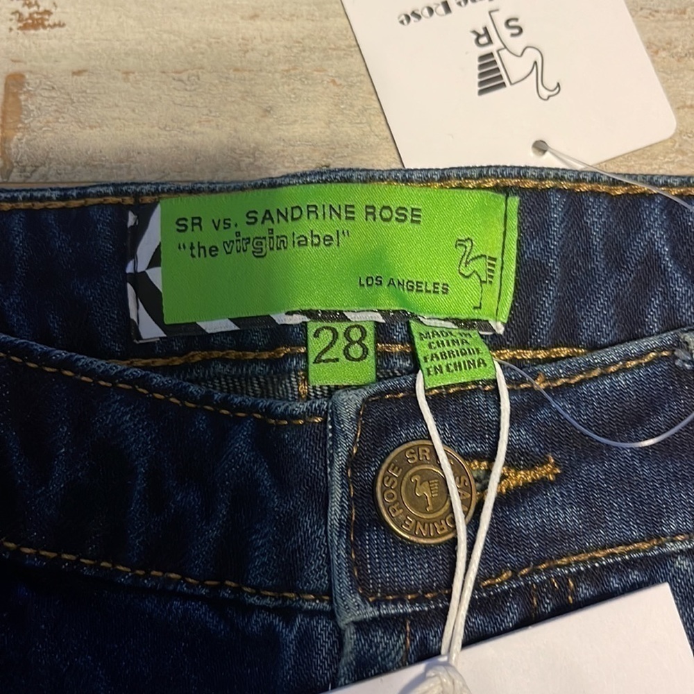 NWT Free People SR vs. Sandrine Rose “The Virgin Label” Jeans - Picture 2 of 7